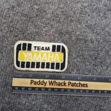 Vintage Team Yamaha Patch Motorcycle Racing ATV Stained F3