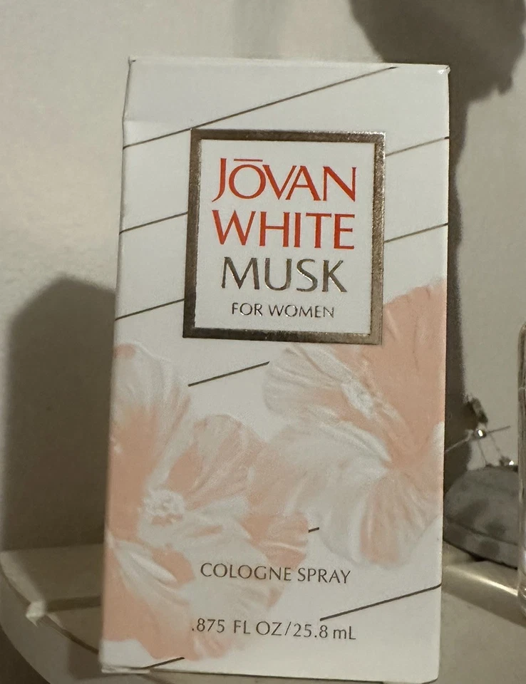 JOVAN WHITE MUSK COLOGNE SPRAY FOR WOMEN .875 OZ BOTTLE *NEW BOX! Vtg - Image 4 of 4