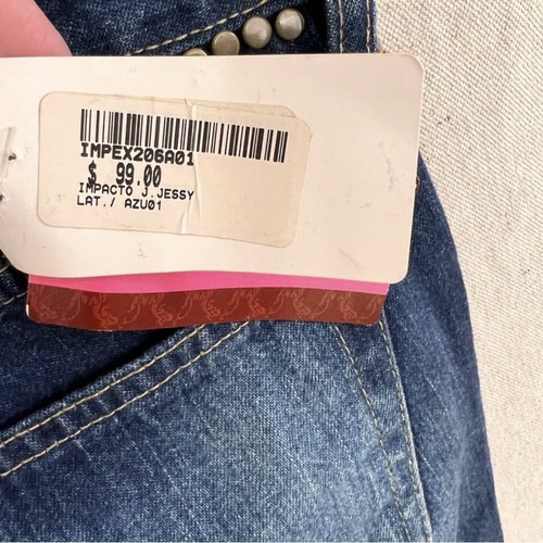 Neu mit Etikett Soho Couture Schlagjeans Lederunterteil/Nietendetail Größe 1 siehe Maße. - Bild 9 von 10