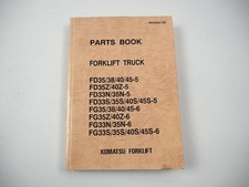 1993 Komatsu FD FG 33 35 38 40 45 Z N S -5 Forklift Parts List Parts List
