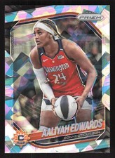 2025 Panini Prizm WNBA Ice Prizms Aaliyah Edwards #94 Connecticut Sun
