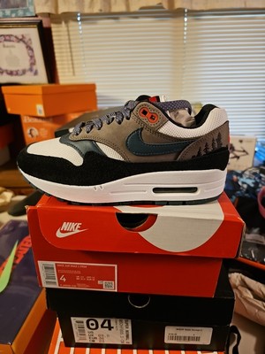 Men's Nike Air Max 1 PRM ''Escape'' White/Slate Blue-Black (FJ0698 100)