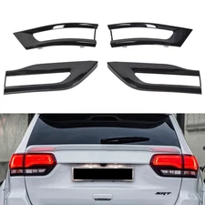 sportuli Gloss Black Tail Light Trim Bezel Kit Replacement for 2014-2021 Jeep...