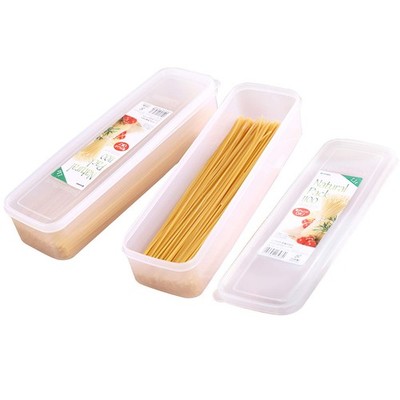2Pcs Pasta Storage Container Kitchen Spaghetti Food Storage Box - Noodle Cani...