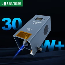 30W Optical Power 6 Diode Laser Module with Air Assist 450nm TTL PWM Laser Head