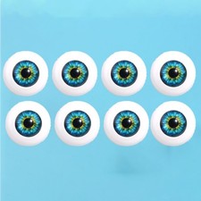 4pair 20mm Acrylic Eyes Half Round For Reborn Baby Doll BJD OOAK Doll Kits DIY