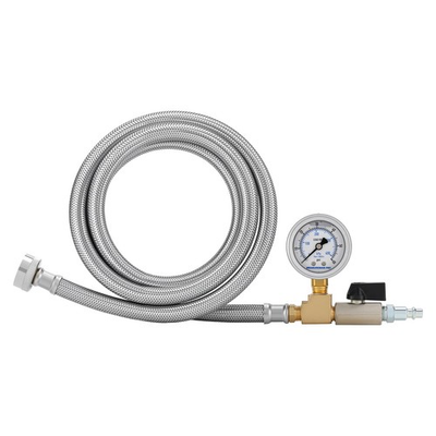 #ad #ad RV Winterizing Kit 0–60 PSI Pressure Gauge Stainless Steel Braided Hose 3 ... $52.04