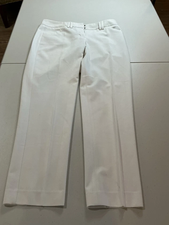 Express Size 00 Short Cream Pant With Pockets - Image 3 of 4