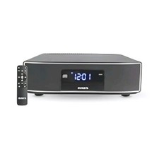 Aiwa Black Compact Shelf Stereo CD/CD-RW Player FM Radio Remote Optical AUX