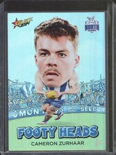 2024 AFL Select Footy Stars - Footy Heads Cameron Zurhaar #FH60 North Melbourne