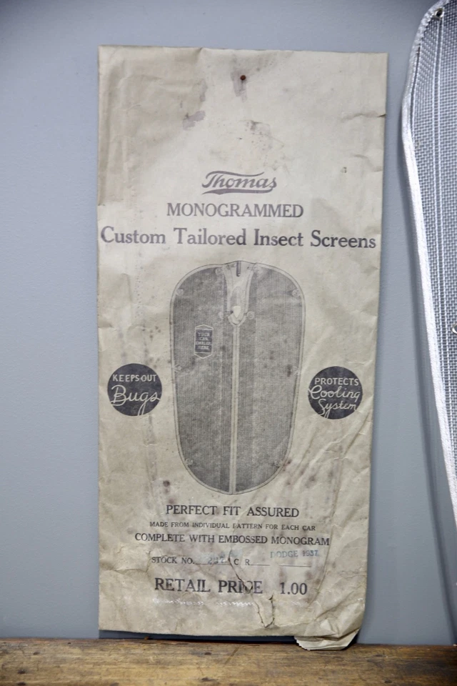 De colección 1937 Dodge Truck Radiador Coche Rejilla Parrilla Pantalla Cubierta Antiguo Nuevo de Lote Antiguo Foto 4 de 4