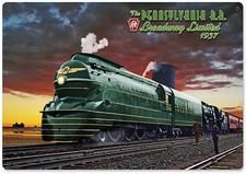 Pennsylvania Rail Road Vintage Metal Sign - LG187