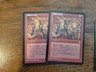 2x Mob Justice Stronghold MTG Magic The Gathering Card Rare Vintage Japanese Red