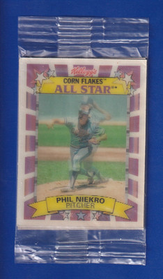 PHIL NIEKRO 1992 Kelloggs Corn Flakes All Star #6 HOF still in package MT