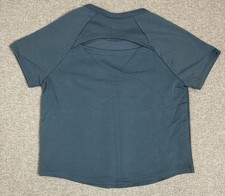Under Armour Womens Loose Short Sleeve Sweatshirt Blue Medium