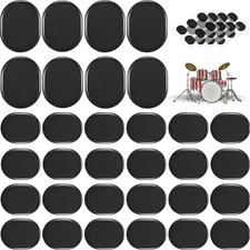 48 Pieces Drum Dampeners, Silicone Gel Pads Silencers Soft Drum Mute Pads for To