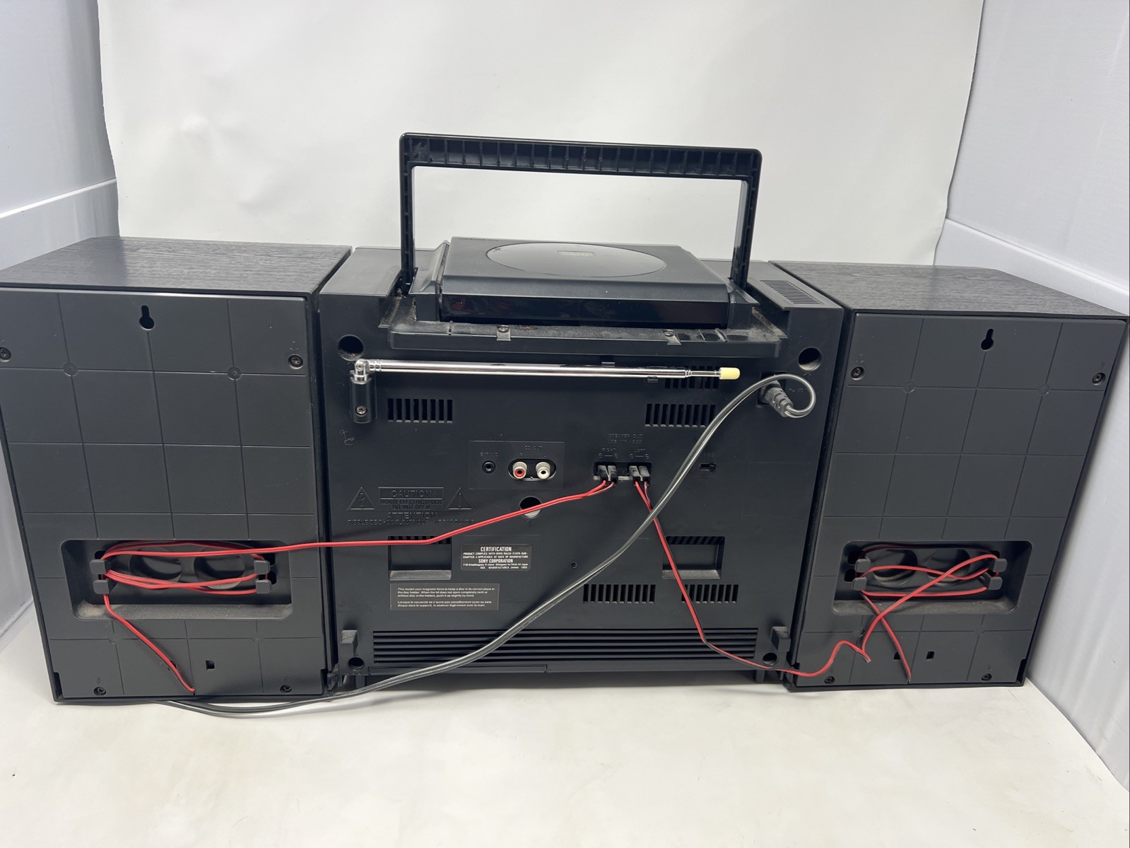 Sony CFD-454 CD Radio Cassette Recorder Boombox w Speakers