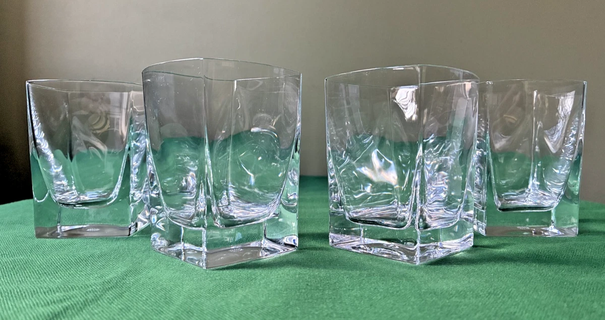 Lot d 4 vrrs à whisky Michigan 9x11x9.5cm au millur prix