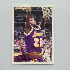 1994-95 Fleer Basketball Eddie Jones Rookie Card #308 Los Angeles Lakers RC