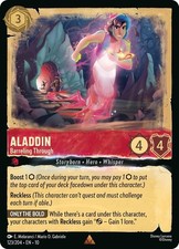 Disney Lorcana TCG Whispers in the Well Aladdin - Barreling Through Rare 123/204