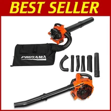 Handheld 26cc Leaf Blower & Vacuum with 10-Gallon Bag - Perfect for Lawn Care