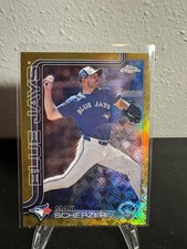 2025 Topps Chrome - Max Scherzer #260 Gold Refractor Logofractor /50