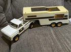 Vintage Tonka Fifth Wheeler Pickup Camper Trailer Pressed Steel Toy Truck