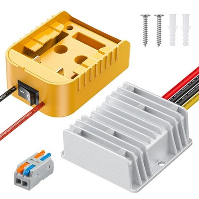 20 V to 12 V Step-Down Converter for Dewalt Battery, DC Power Adapter, Voltag...