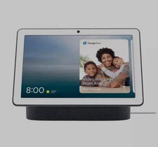 Google Nest Hub Max - Charcoal: 10" Smart Display with Voice Control & Bluetooth