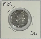1932 Washington Silver Quarter Coin AU Details-Key Date
