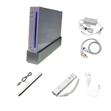 Nintendo Wii Game Console Bundle with Remote + Cables + 1-Year Warranty