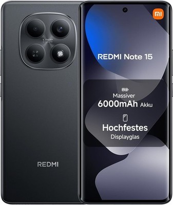 XIAOMI Redmi Note 15 Smartphone (8+256GB), Schwarz | NEU & OVP