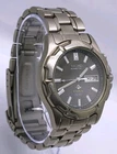 Vintage 1998 Seiko Kinetic 5M43-0C00 Day Date Titanium Bracelet 39mm Gents Watch