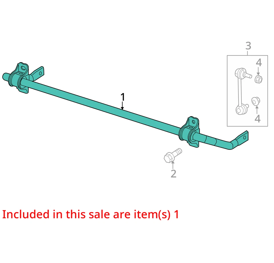 Chrysler 200 2017 tracción delantera barra estabilizadora trasera fabricante de equipos originales 70 k millas - LKQ409583084 Foto 4 de 4