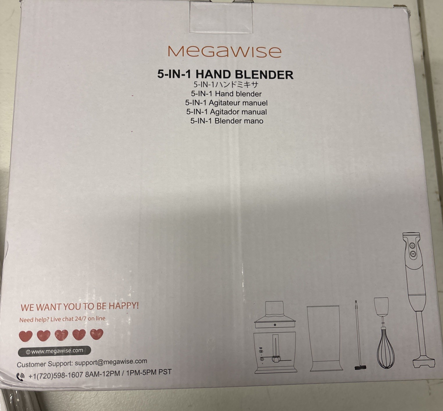 3-3 in-1 Immersion Hand Blender Set HB-8805