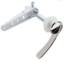 Chrome Toilet Flush Handle / WC Cistern Lever With Syphon Lift Arm