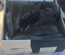 Fila Boys Black Ankle Lace-Up Boots Logo Accent Casual 7-H36-0101 Size 5