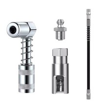 Grease Gun Coupler, 1/8 Inch NPT Right Angle Grease Coupler, 90 Degree