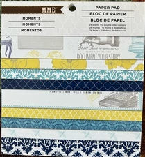 “MOMENTS” 24 Sheet 6x6 Paper Pad By My Mind’s Eye