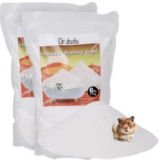 DR.DUDU Hamster Bath Sand 12lb Dust Free Desert Sand or Potty Litter Sand for...