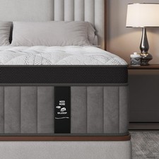 12 Inch Queen Mattress in a Box Hybrid Gel Memory Foam Pocket Spring Soft Plush