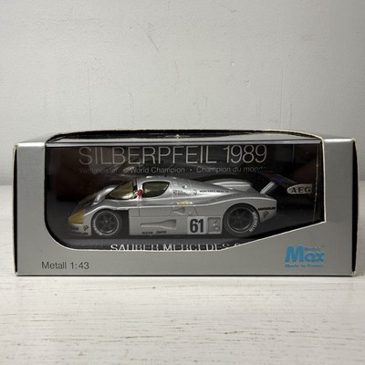 Minichamps Max Models 1:43 Sauber Mercedes C9 Silberpfeil 1989 #61 Diecast