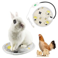 Littledropet Rabbit Guinea Pig Heating Pad for Small Dia 12inch, Grey