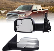 Left Driver Side Mirror for 2019-2025 Ram 1500 with Temp Sensor/Heated/Power Gla