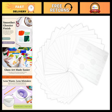 Thinfire Kiln Shelf Paper - 30 Sheets 5"x5" for Glass Fusing - Ultra Smooth Surf