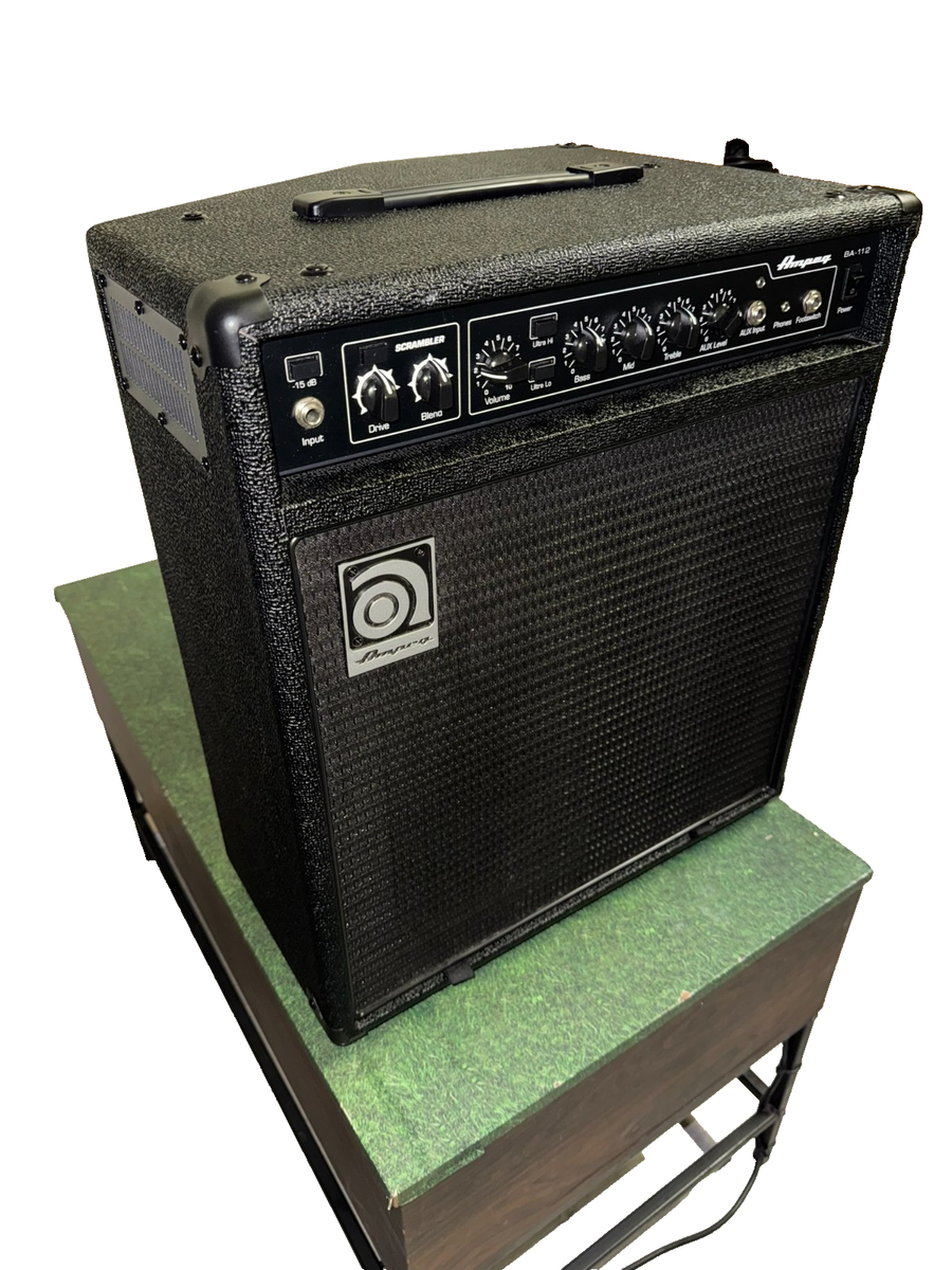 Ampeg BA-112 v2 75W 1x12 Bass Combo Amp — Scrambler, DI, Mint, w