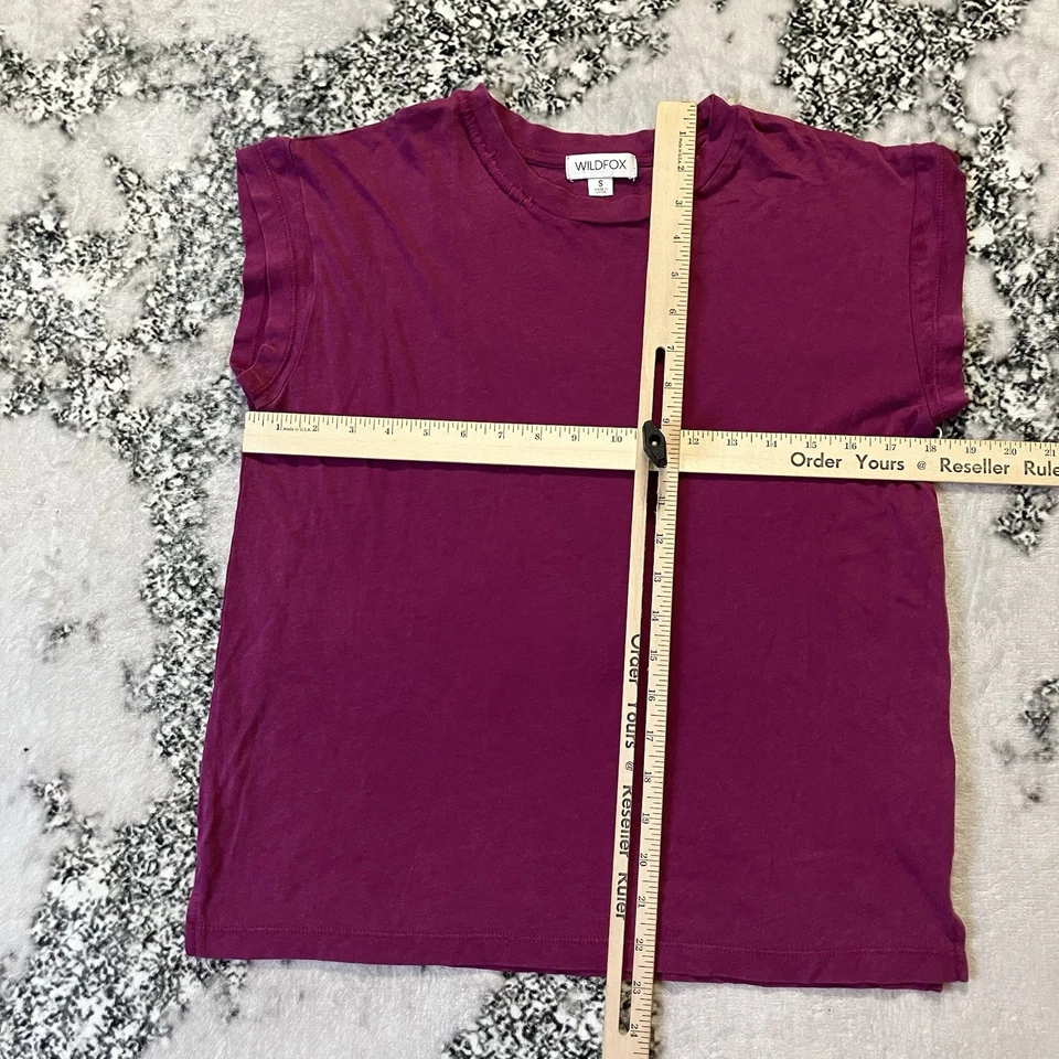 Camisa Wildfox para mujer talla pequeña pulóver ligera mezcla de algodón Foto 2 de 4