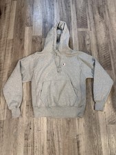 Champion Reverse Weave Hoodie Medium Gray Pullover Sweatshirt