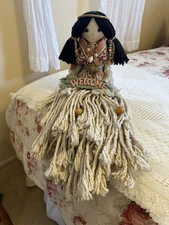 Handcrafted Southwestern Indian Welcome Mop Doll