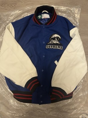 Supreme Wave Varsity Jacket Ss4 Size Small | eBay